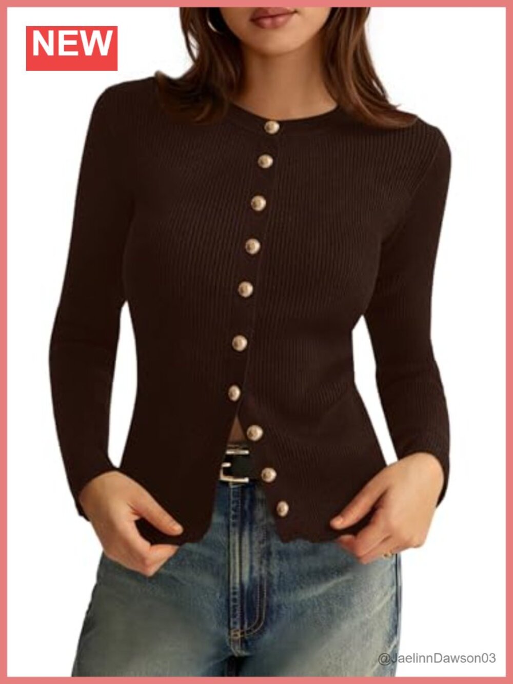 Lightweight Ribbed Knit Cardigan Sweater